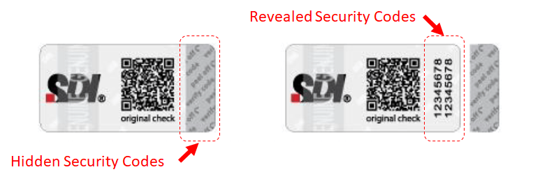 Security Label & Security Code